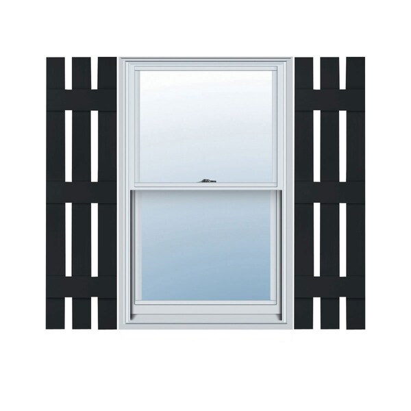 Ekena Millwork Builders Edge, TailorMade Three Board Spaced (3 Batten), Board-n-Batten Shutters, BES3120074002, PR BES3120074002 - main